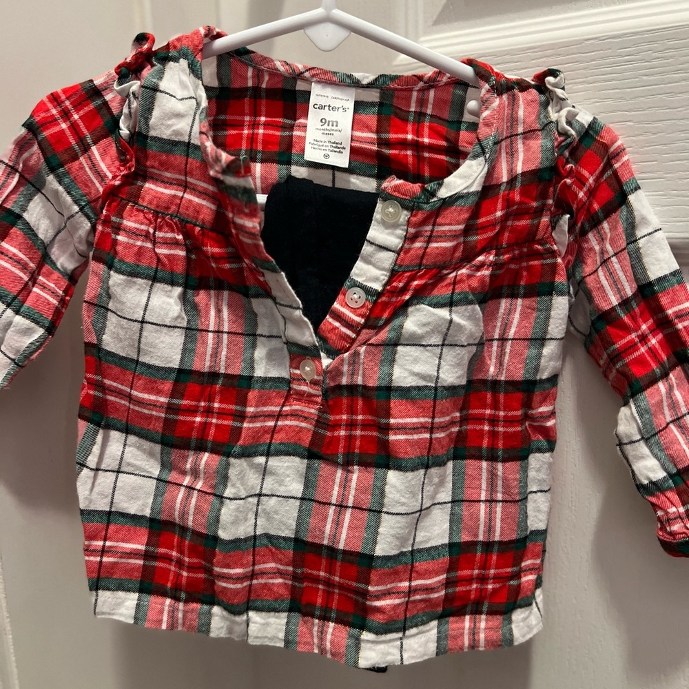 Carter's Vibrant Plaid Outfit